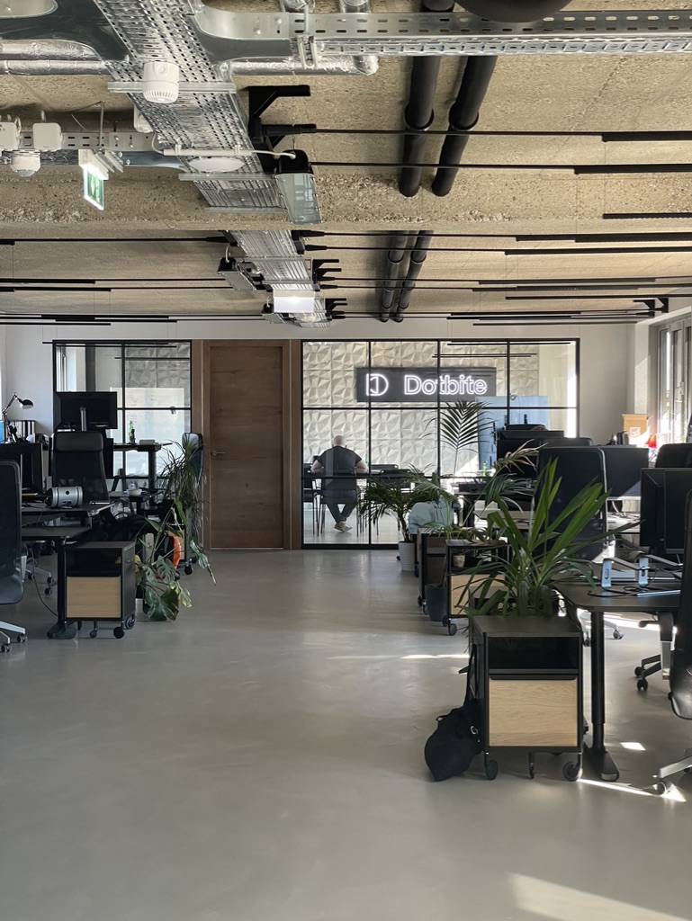 Wide view into our Dotbite office Wide view into our Dotbite office
