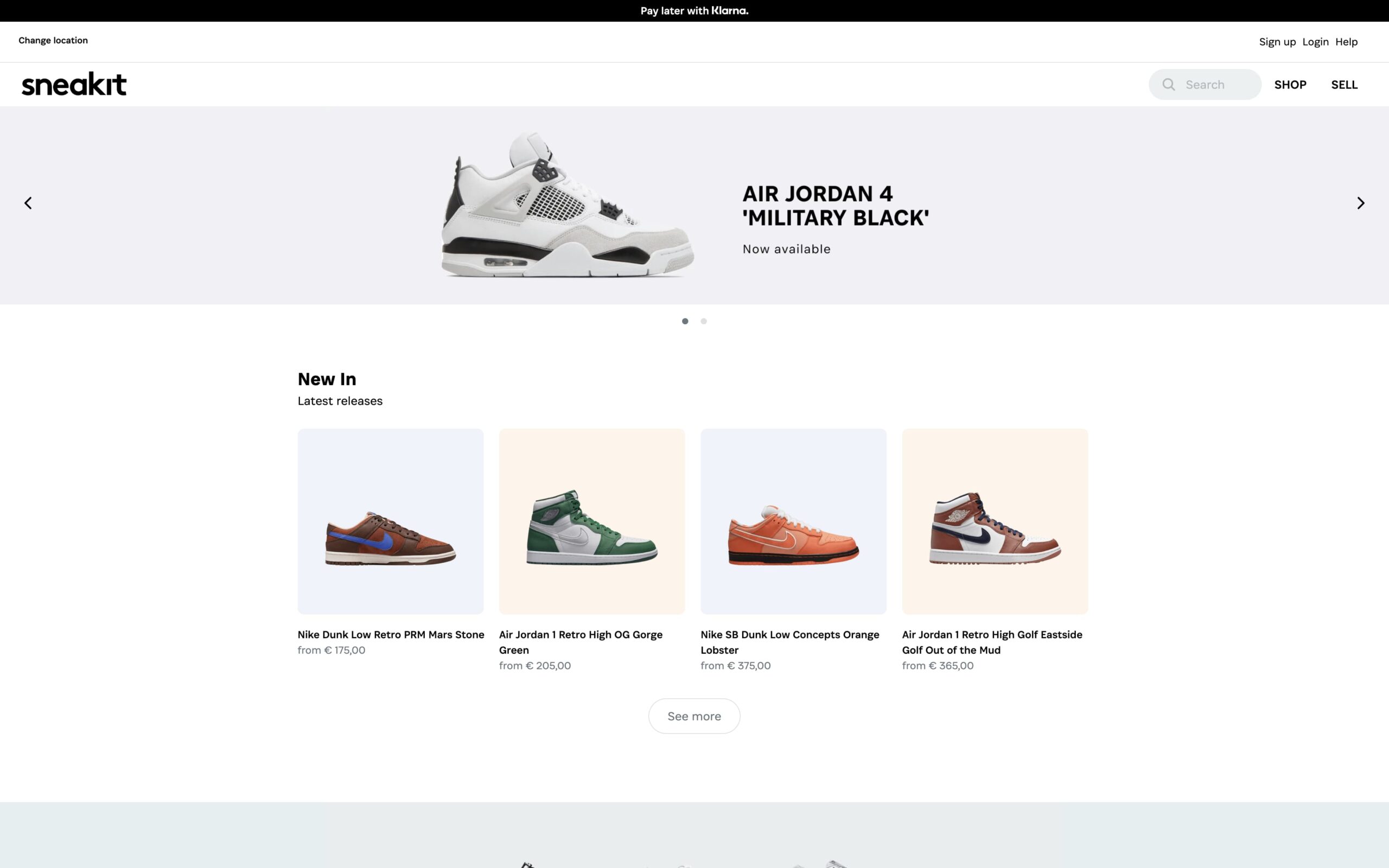 Sneakit Startseite des Marktplatzes Sneakit Startseite des Marktplatzes